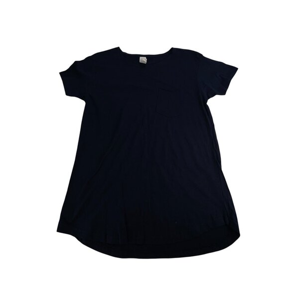 Fleece Factory Short-Sleeve Pocket T-Shirt S Blue Womens 100% Cotton Classic Cas - Picture 3 of 8